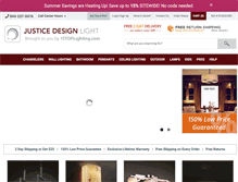 Tablet Screenshot of justicedesignlight.com